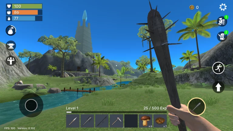 Uncharted Island SAIU NOVO JOGO SURVIVAL RPG PARA ANDROID